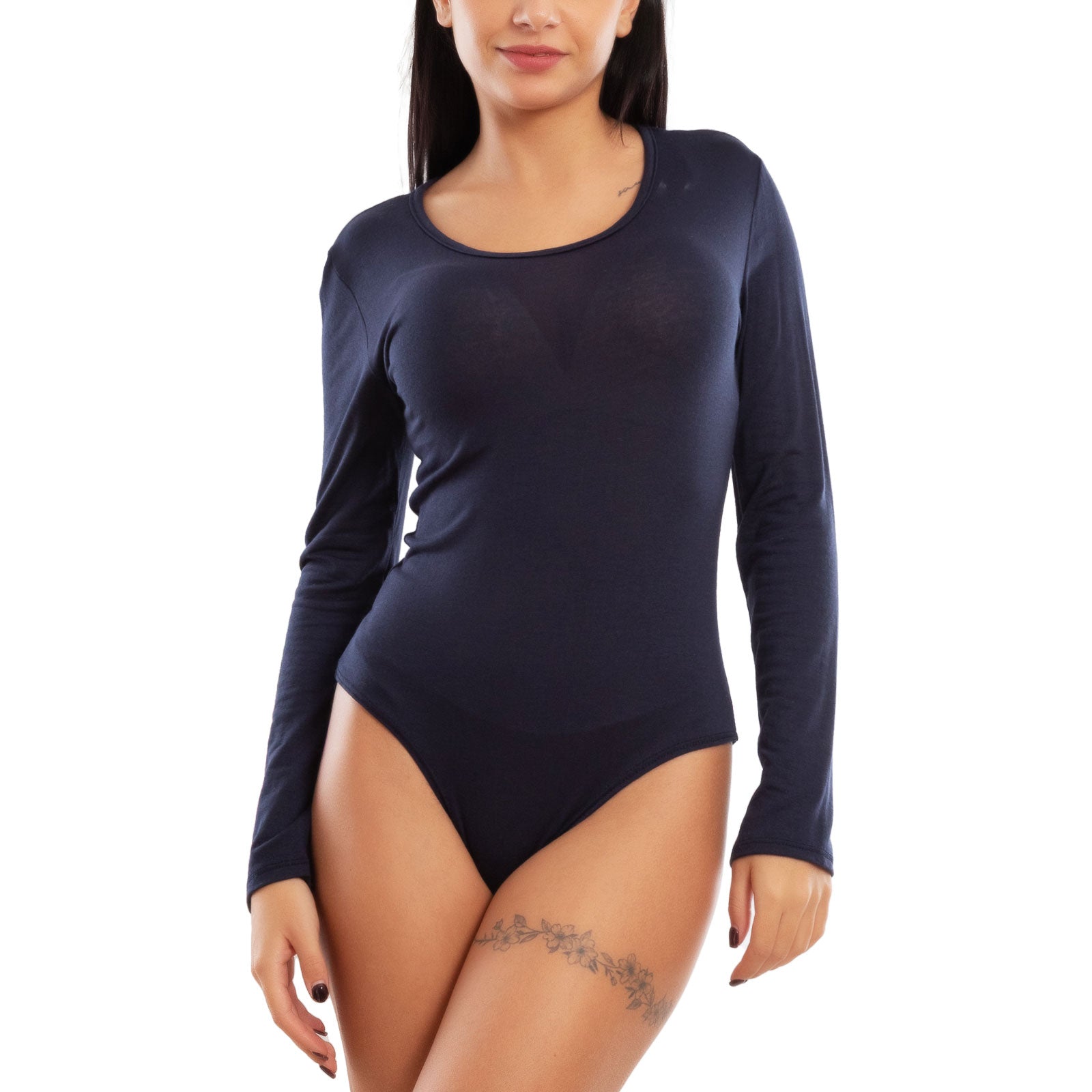 toocool body donna intimo manica lunga elasticizzato sottogiacca basic elegante vb 0733