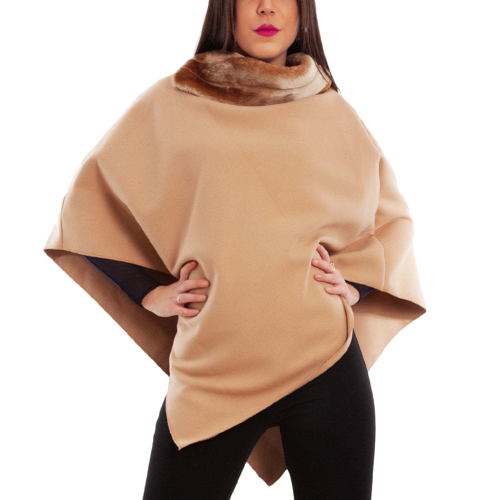 toocool mantella donna poncho panno vb 2991