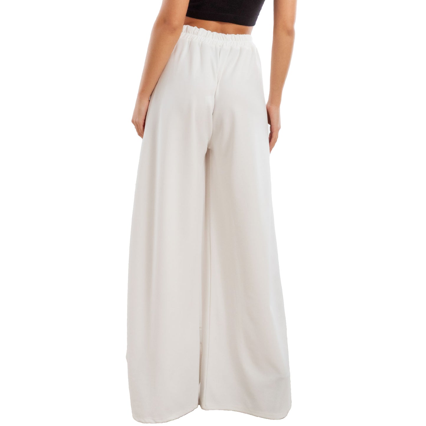 toocool pantaloni donna palazzo pinces eleganti ampi larghi con tasche toocool ms 6934 nero sl