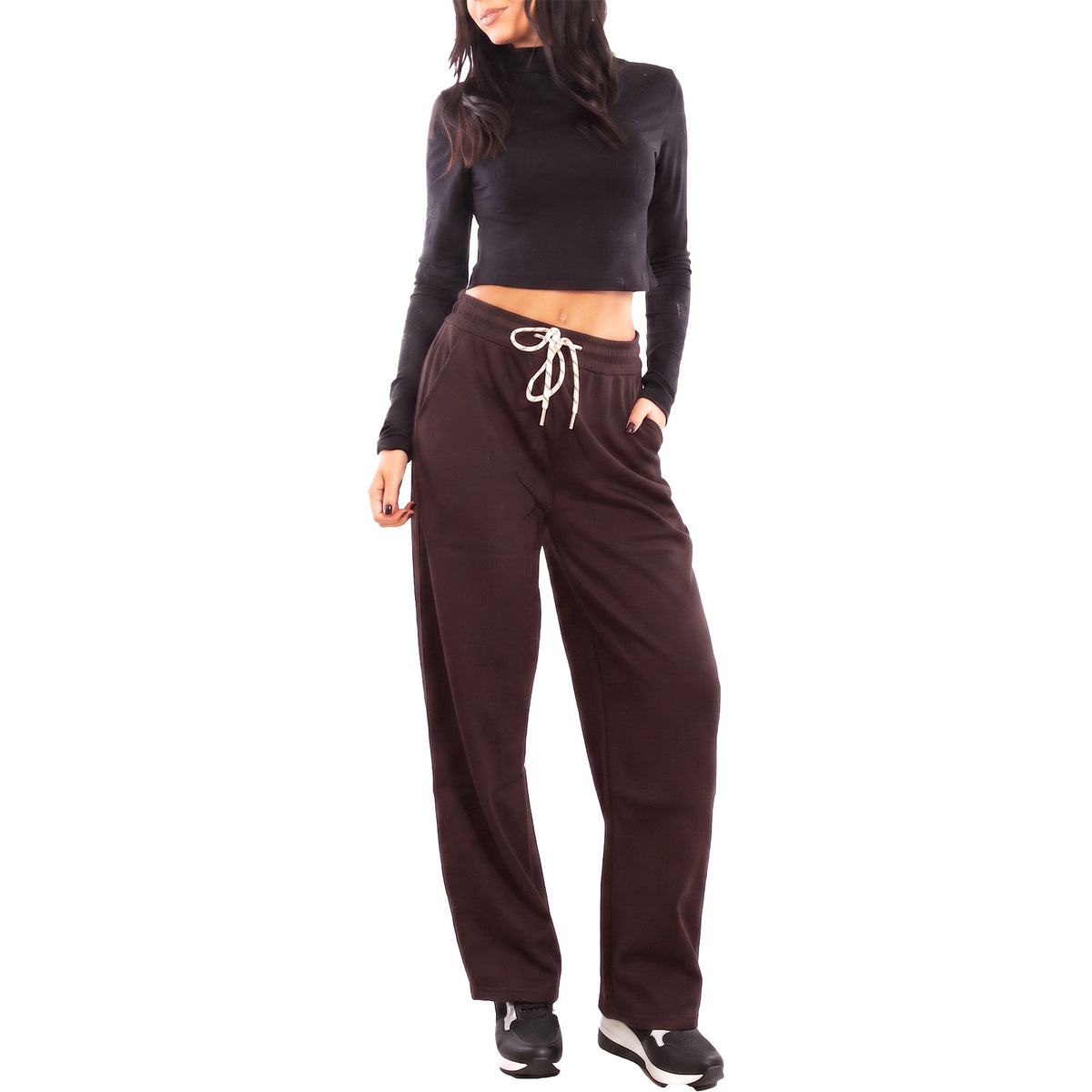 toocool pantaloni tuta donna sportivi casual toocool yv3870 nero s