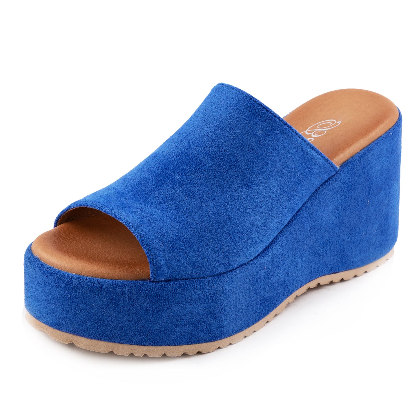 toocool sabot donna sandali scamosciati zeppa flatform hd055 181