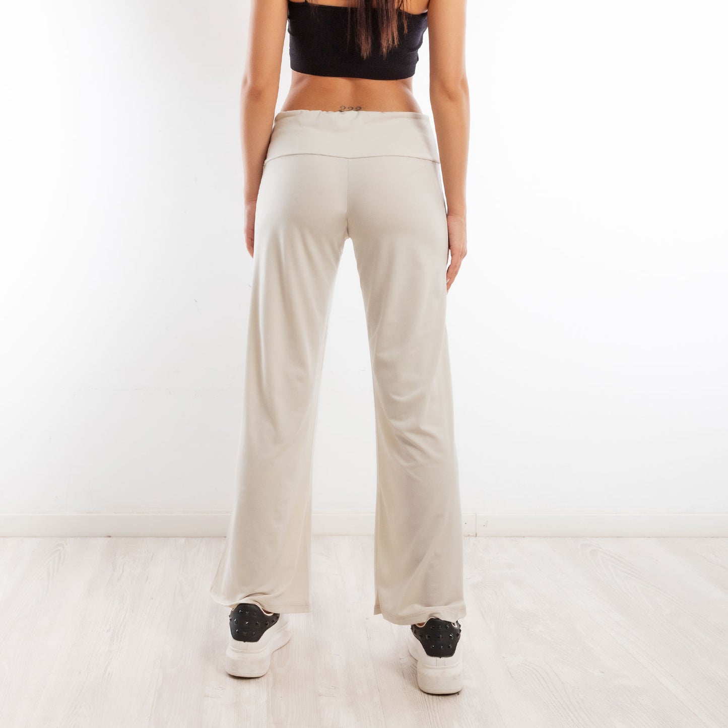 toocool pantaloni donna sportivi vita alta yoga palestra morbidi elasticizzati toocool vi 5396 nero s