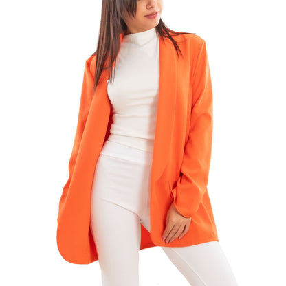 toocool blazer donna elegante sfoderato oversize giacca leggera aperta casual manica lunga toocool vi 7415 nero sl