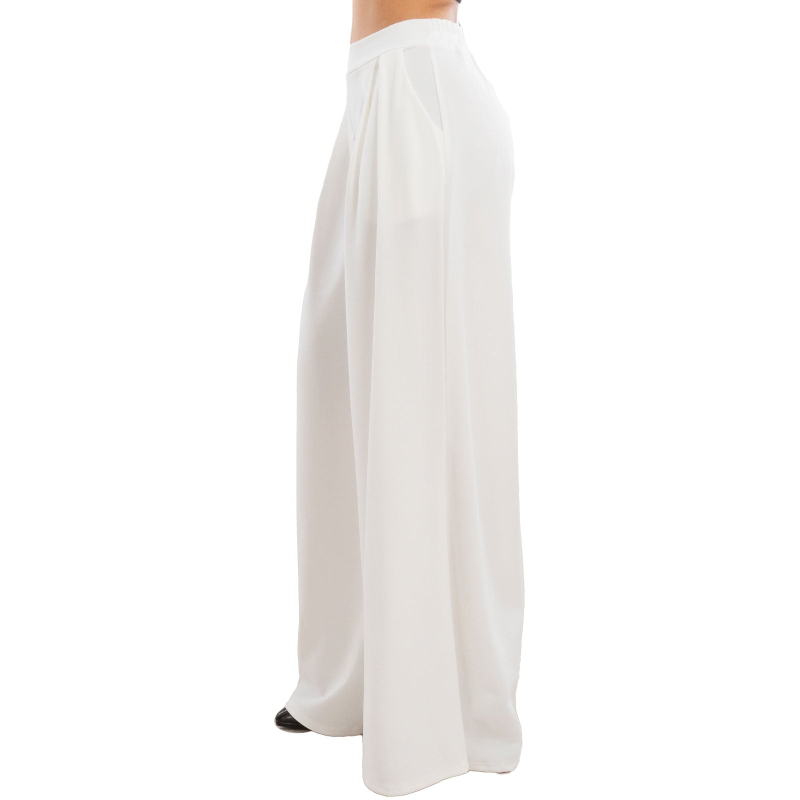 toocool pantaloni donna palazzo pinces eleganti ampi larghi con tasche toocool ms 6934 nero sl