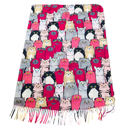 immagine-24-toocool-sciarpa-unisex-gatti-stola-frange-foulard-scialle-em-3579