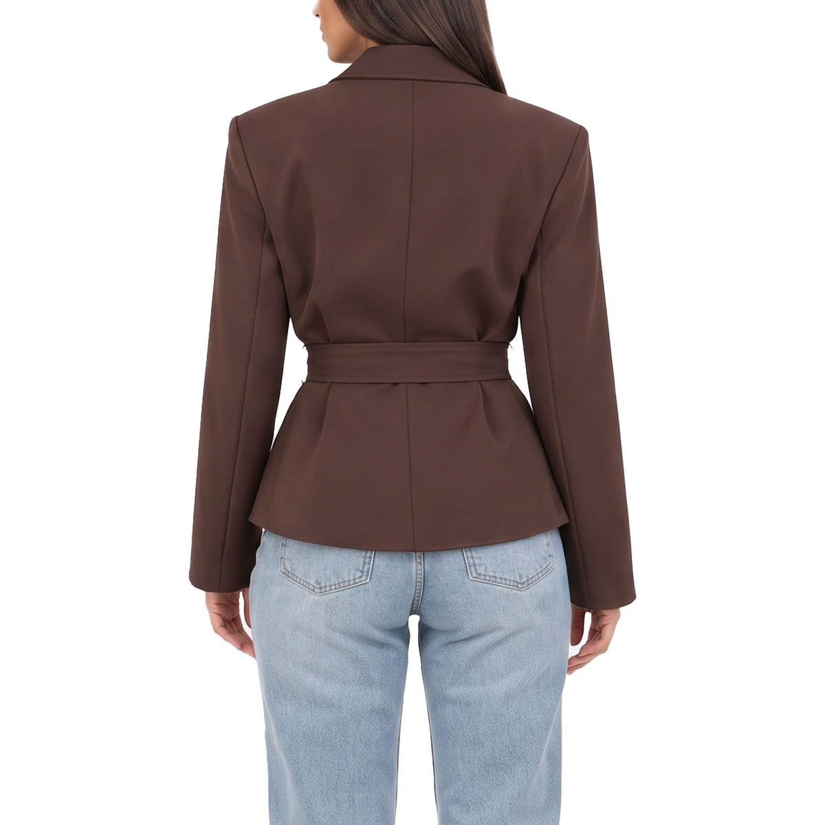 toocool giacca donna sfoderata elegante cintura coprispalle toocool vi 56210 nero taglia unica