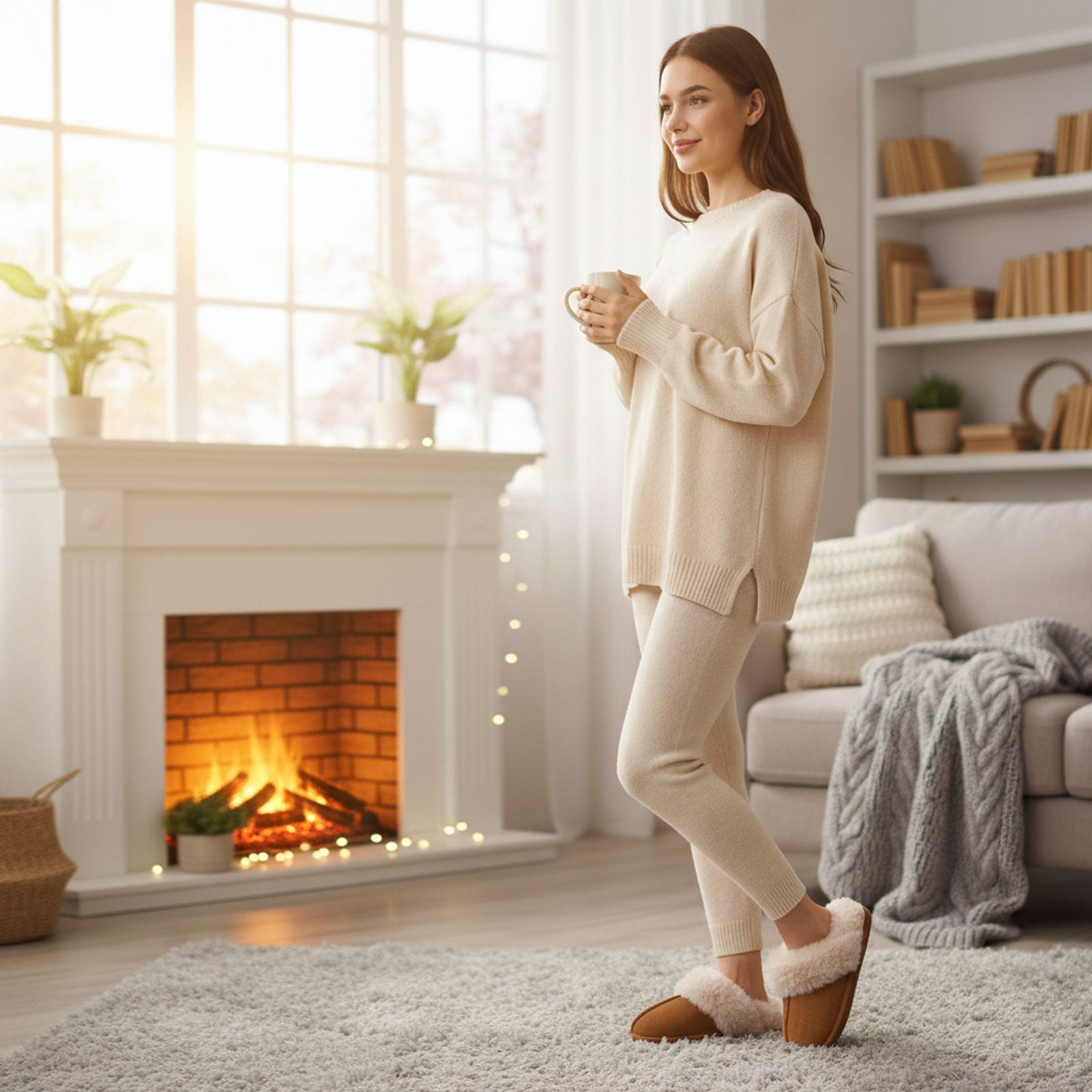 toocool pantofole donna pelose ciabatte da casa peluche comode calde invernali toocool xr 1060 nero 36