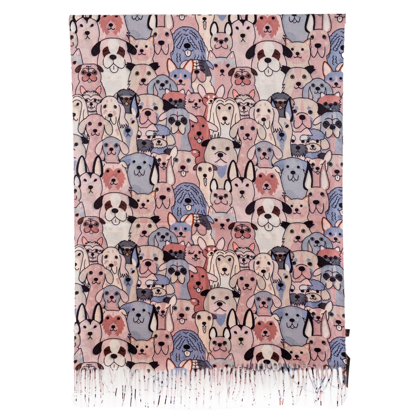 toocool sciarpa stola unisex cani frange foulard scialle invernale scaldacollo toocool wj 8217 nero taglia unica