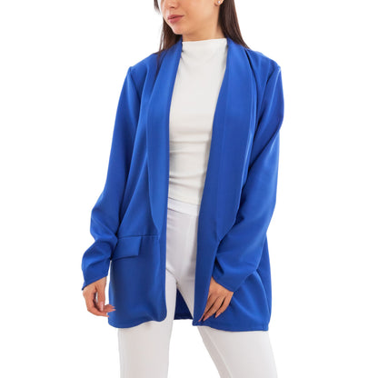 toocool blazer donna elegante sfoderato oversize giacca leggera aperta casual manica lunga toocool vi 7415 nero sl