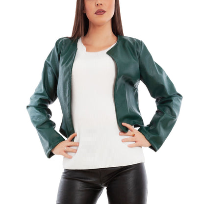 toocool giacca donna corta ecopelle jl 7860