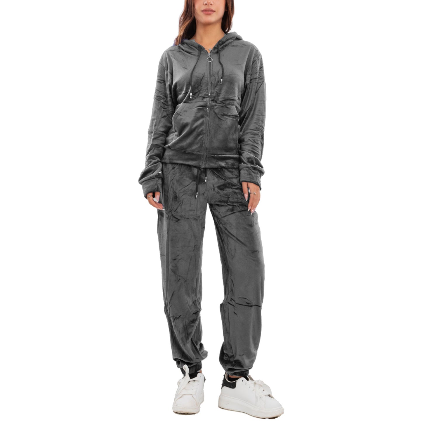 immagine-27-toocool-tuta-sportiva-donna-velour-velluto-ciniglia-cappuccio-be-8502