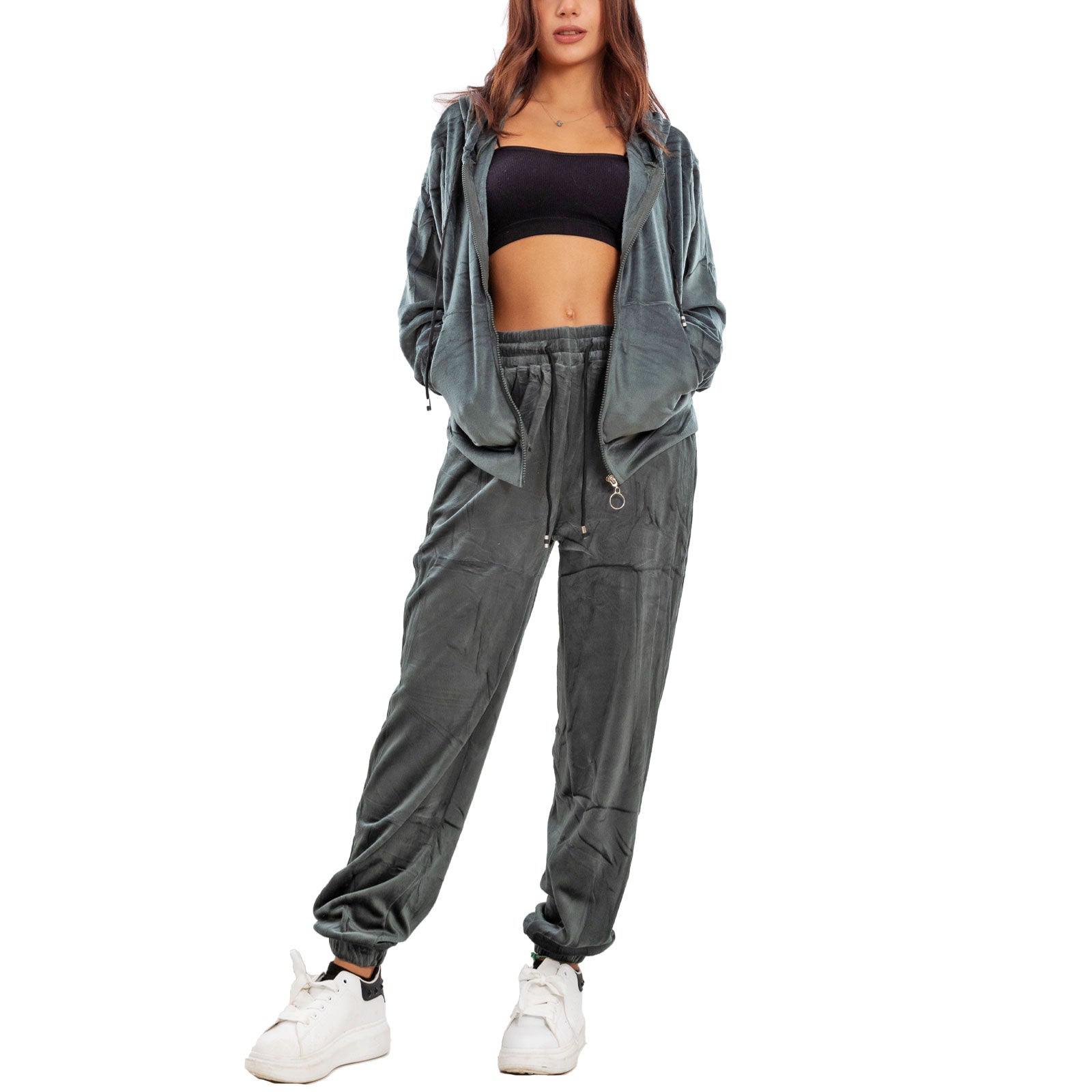 immagine-28-toocool-tuta-sportiva-donna-velour-velluto-ciniglia-cappuccio-be-8502