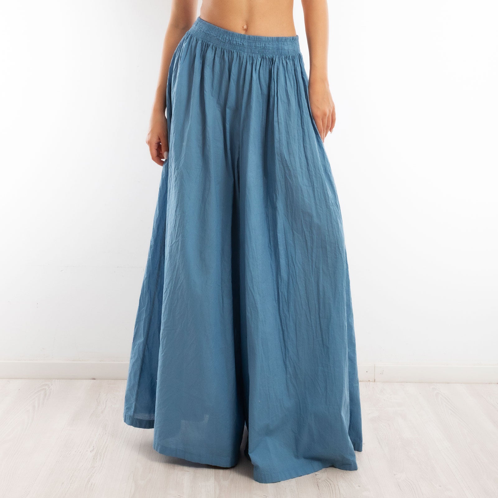 toocool pantaloni leggeri donna estivi cotone larghi ampi ms 95188