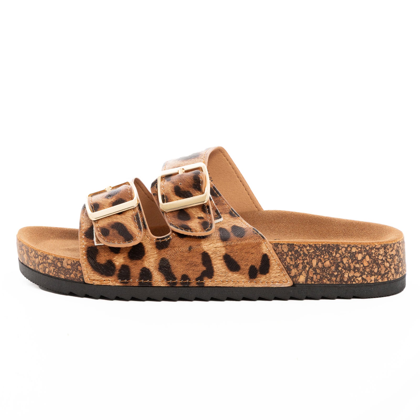 toocool ciabatte donna leopardate plantare anatomico sandali regolabili doppia fascia con fibbie dorate sabot estivi toocool p3284 leopardato 36