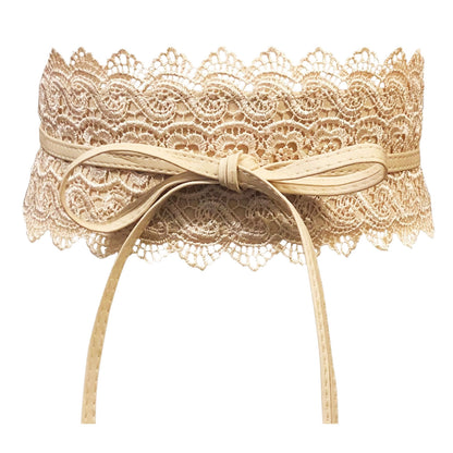 toocool cintura donna fascia larga pizzo obi fusciacca elegante lacci similpelle regolabile per cerimonie toocool zsp 7 nero taglia unica