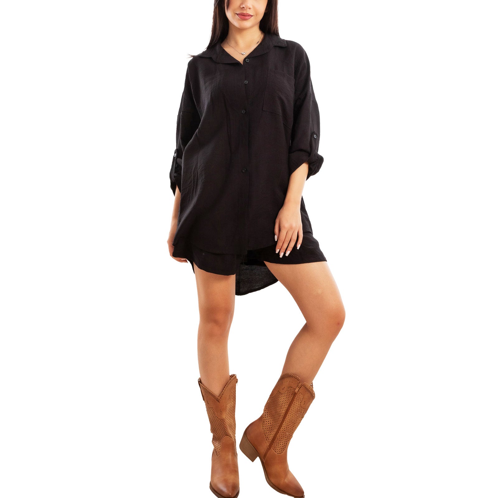 toocool completo due pezzi donna camicia pantaloncini vi 5546