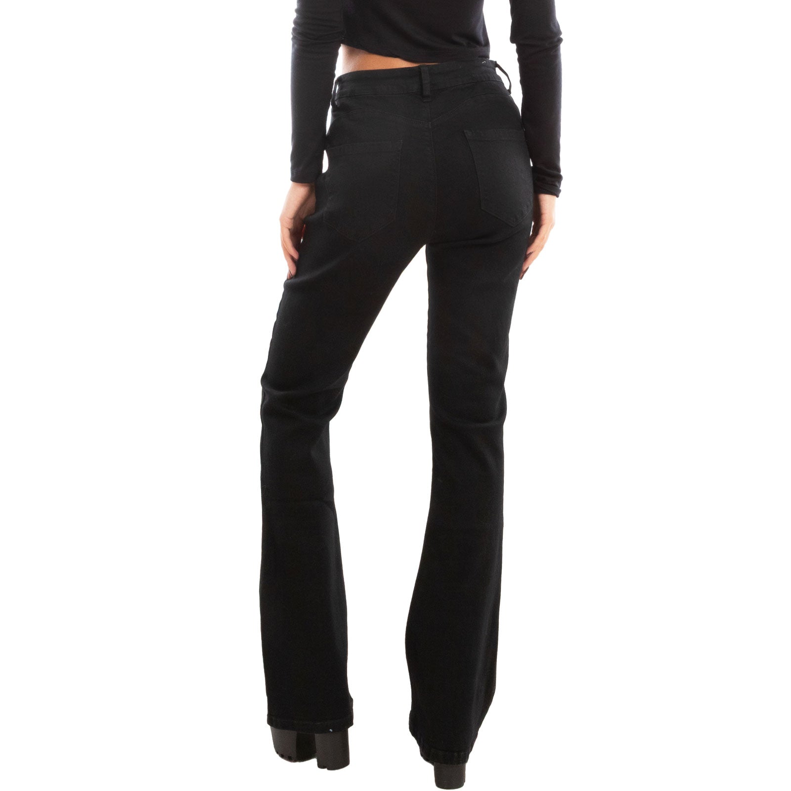 toocool jeans donna pantaloni curvy zampa elefante campana flare push up elasticizzati toocool a9966