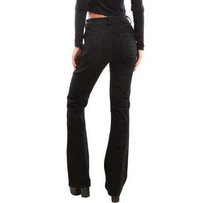 toocool jeans donna pantaloni curvy zampa elefante campana flare push up elasticizzati toocool a9966