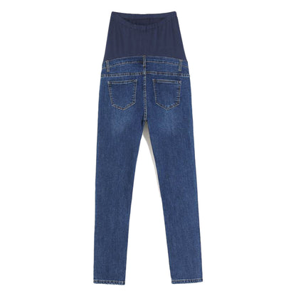 toocool jeans premaman skinny fascia elastica sopra il pancione denim elasticizzato comfort fit pantaloni gravidanza toocool k6720 blu 42