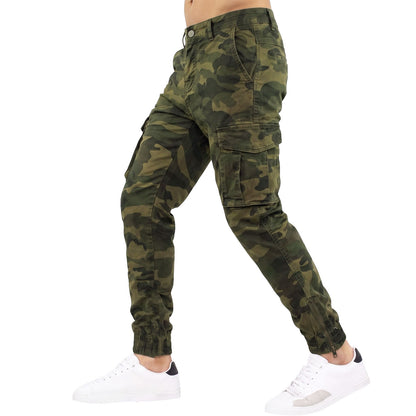 toocool pantaloni cargo uomo militari slim fit mimetici tasconi toocool g6583