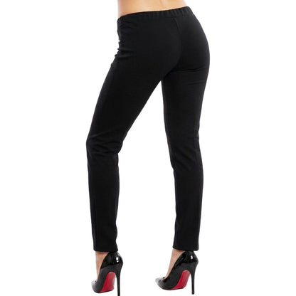 toocool pantaloni donna curvy slim fit elasticizzati leggings eleganti vita alta tessuto coprente comfort toocool ms 1184 nero m
