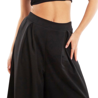 toocool pantaloni donna palazzo pinces eleganti ampi larghi con tasche toocool ms 6934 nero sl