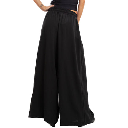 toocool pantaloni palazzo donna ampi estivi leggeri casual boho toocool vb 20214 nero taglia unica
