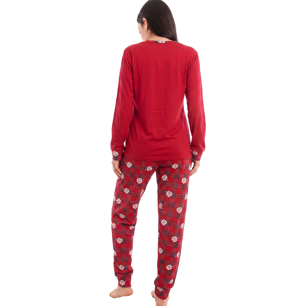 toocool pigiama donna natalizio felpato due pezzi toocool f1258 rosso m