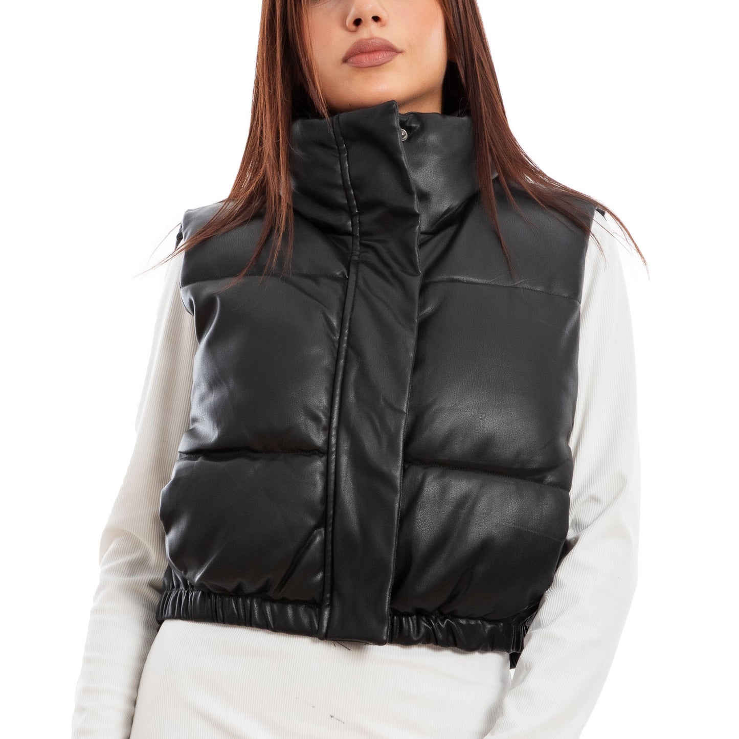 immagine-3-toocool-piumino-crop-smanicato-gilet-imbottito-vi-23212
