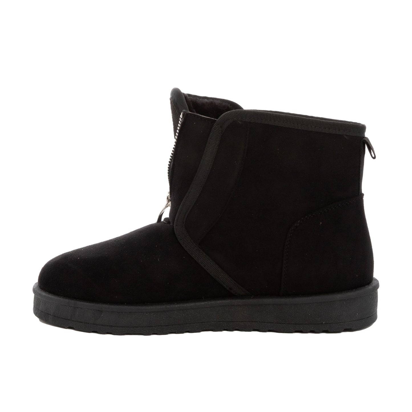 toocool scarponcini invernali uomo chiusura zip stivaletti caldi foderati in pelliccia sintetica tronchetti comodi toocool nu7709 nero 41