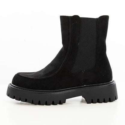 toocool stivaletti donna scamosciati con suola a carrarmato chelsea boots tronchetti chunky stivali bassi 989 5
