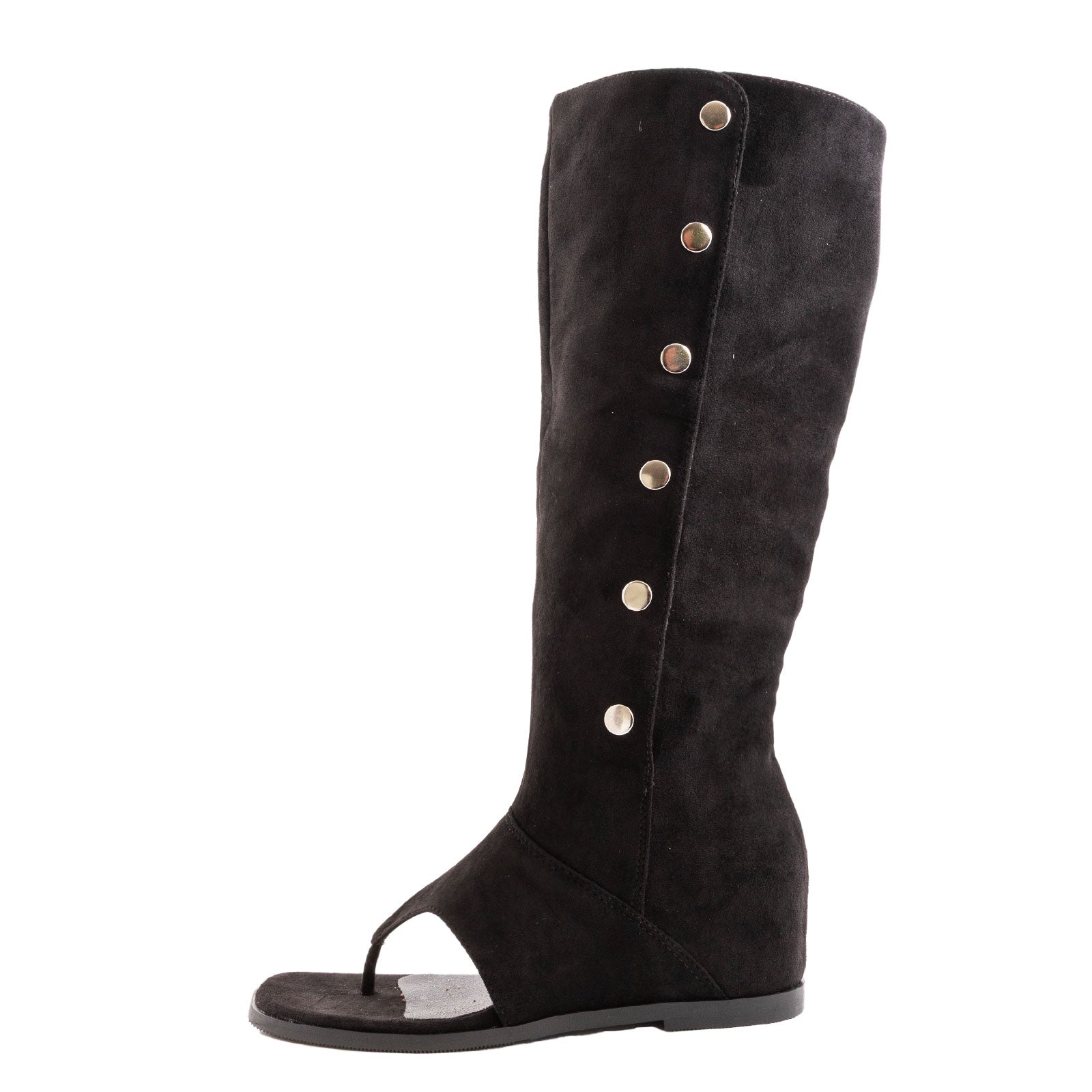 toocool stivali gladiatore donna scamosciati infradito tacco interno wz688 151