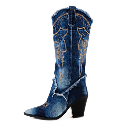 immagine-3-toocool-stivali-texani-a-punta-jeans-denim-x8345