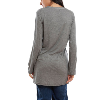 toocool cardigan lungo donna elegante coprispalle spolverino bottoni manica lunga toocool vb 4222 nero sl