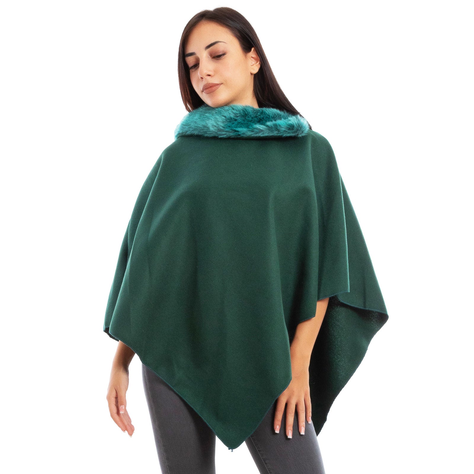 toocool mantella donna poncho panno vb 2991