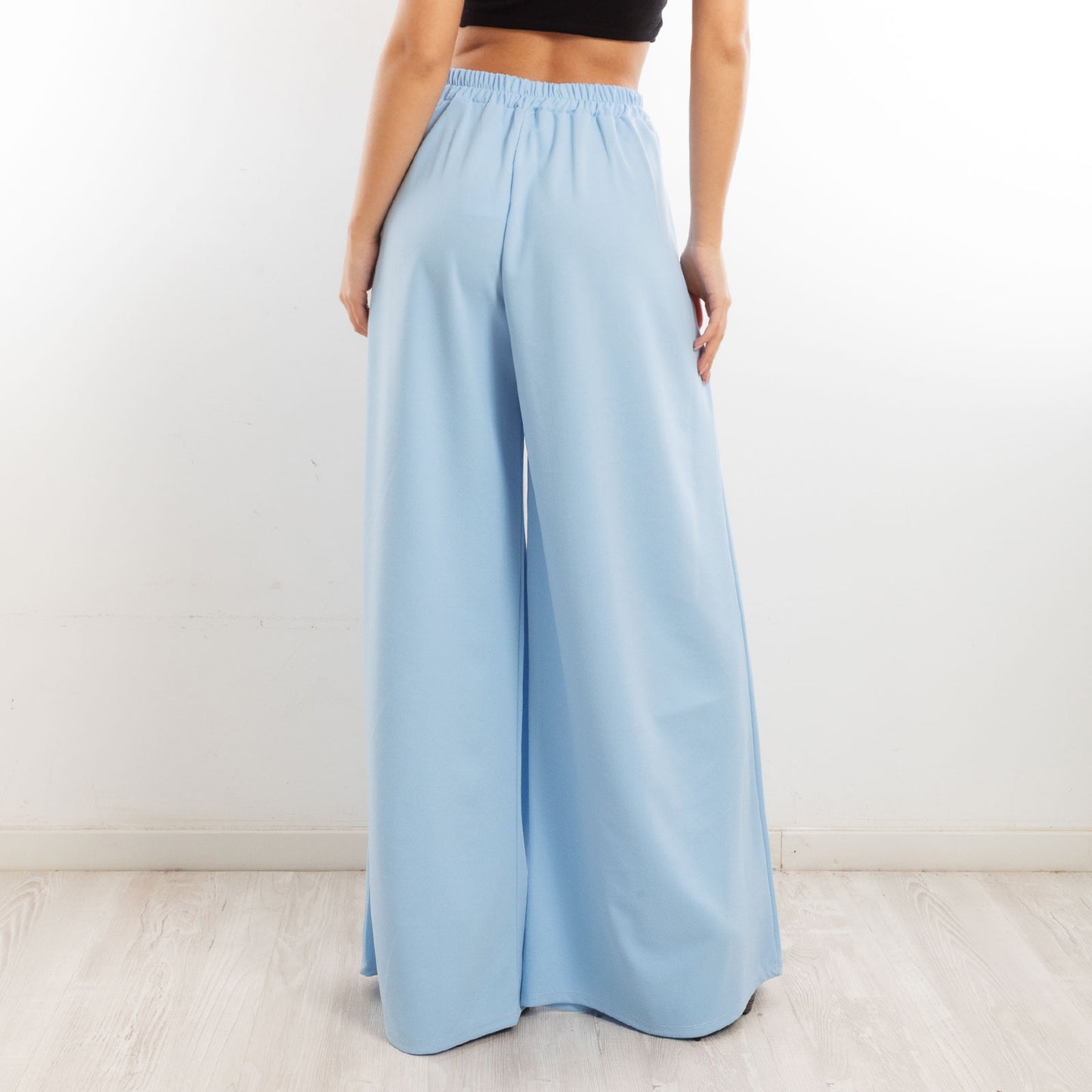 toocool pantaloni donna palazzo pinces eleganti ampi larghi con tasche toocool ms 6934 nero sl