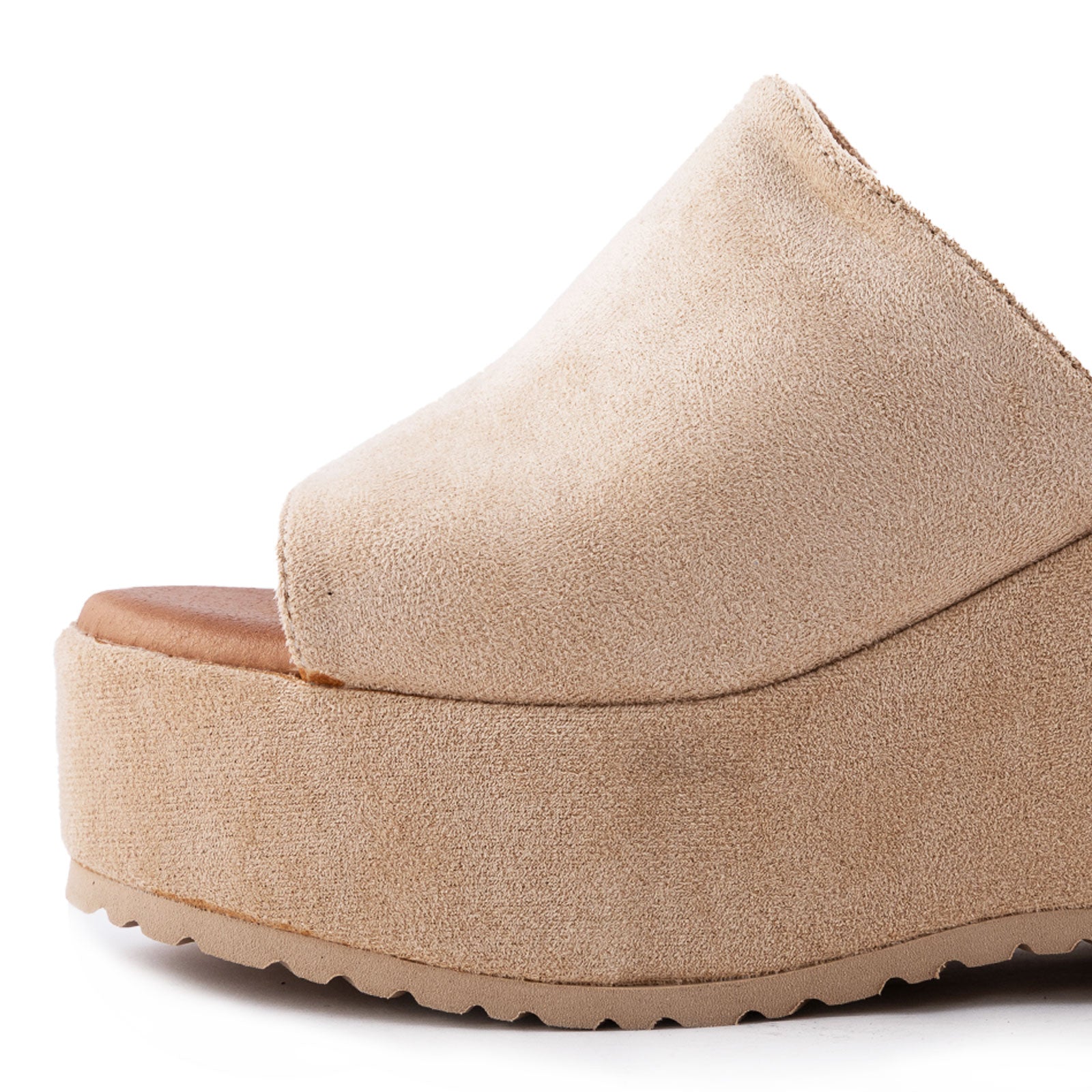 toocool sabot donna sandali scamosciati zeppa flatform hd055 181