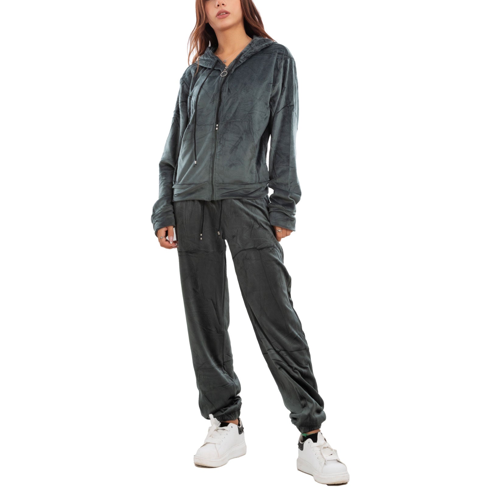 immagine-31-toocool-tuta-sportiva-donna-velour-velluto-ciniglia-cappuccio-be-8502