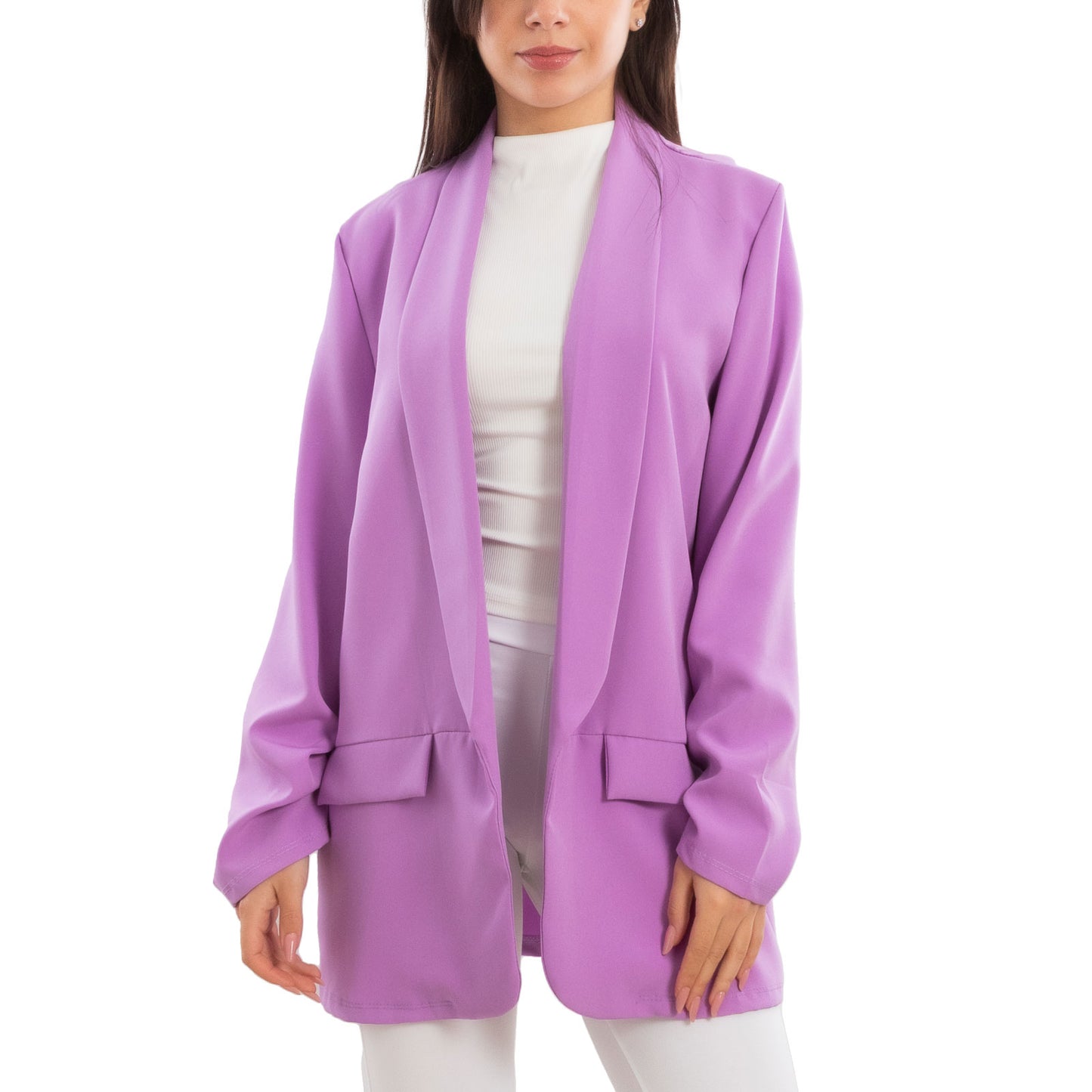 toocool blazer donna elegante sfoderato oversize giacca leggera aperta casual manica lunga toocool vi 7415 nero sl