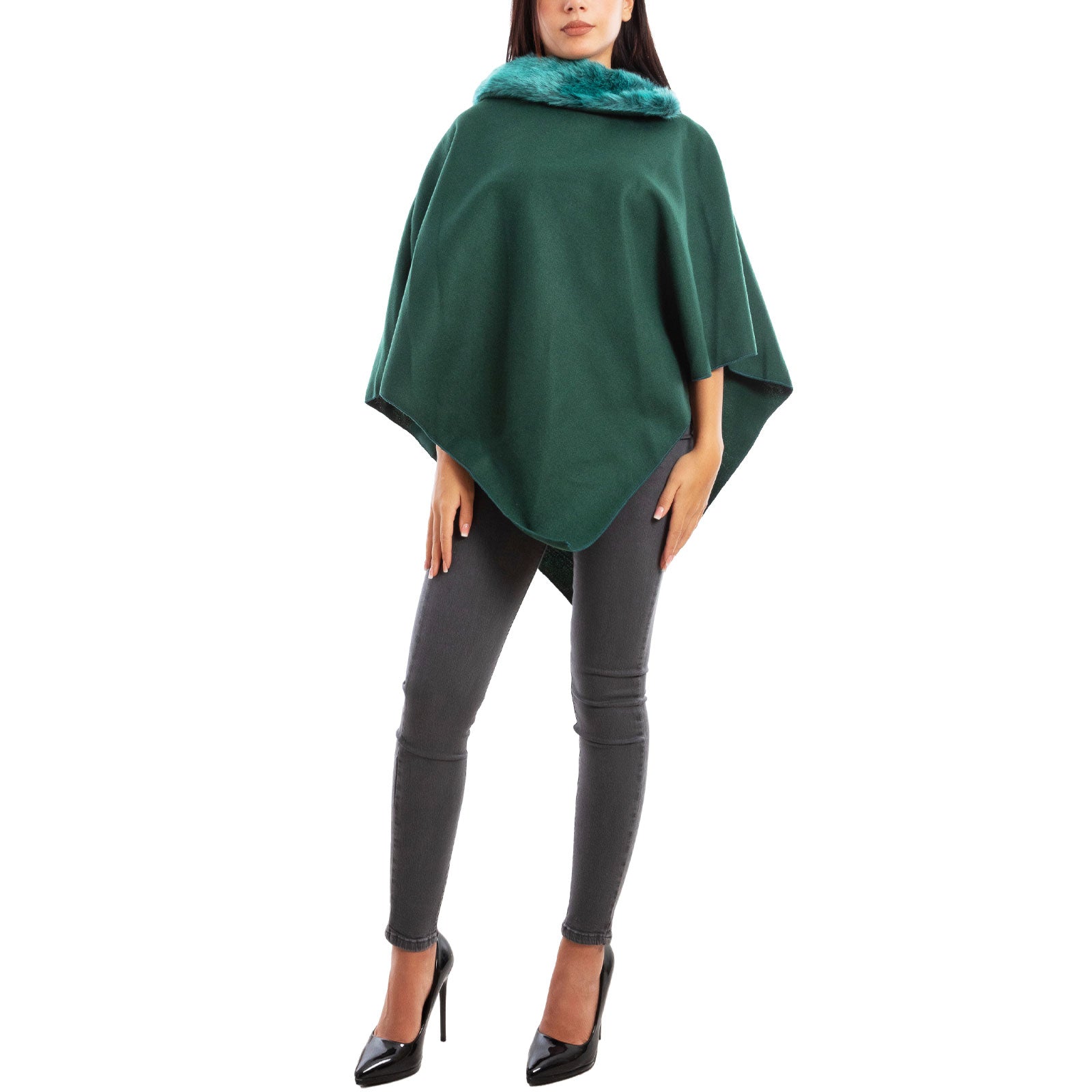 toocool mantella donna poncho panno vb 2991