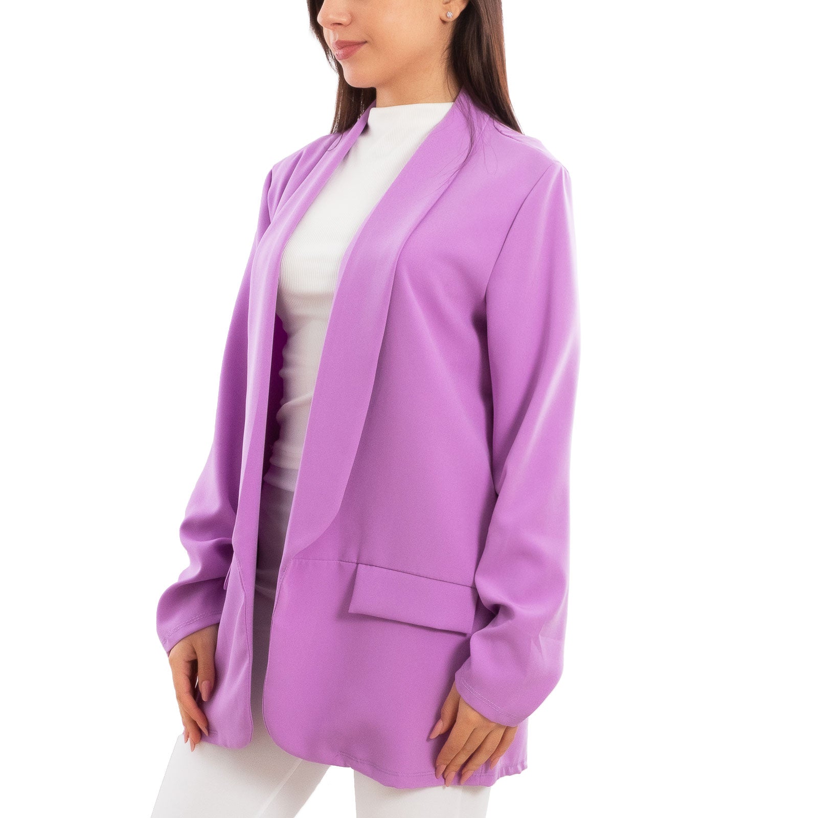 toocool blazer donna elegante sfoderato oversize giacca leggera aperta casual manica lunga toocool vi 7415 nero sl