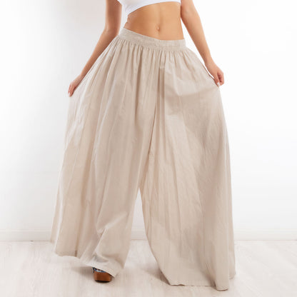 toocool pantaloni leggeri donna estivi cotone larghi ampi ms 95188