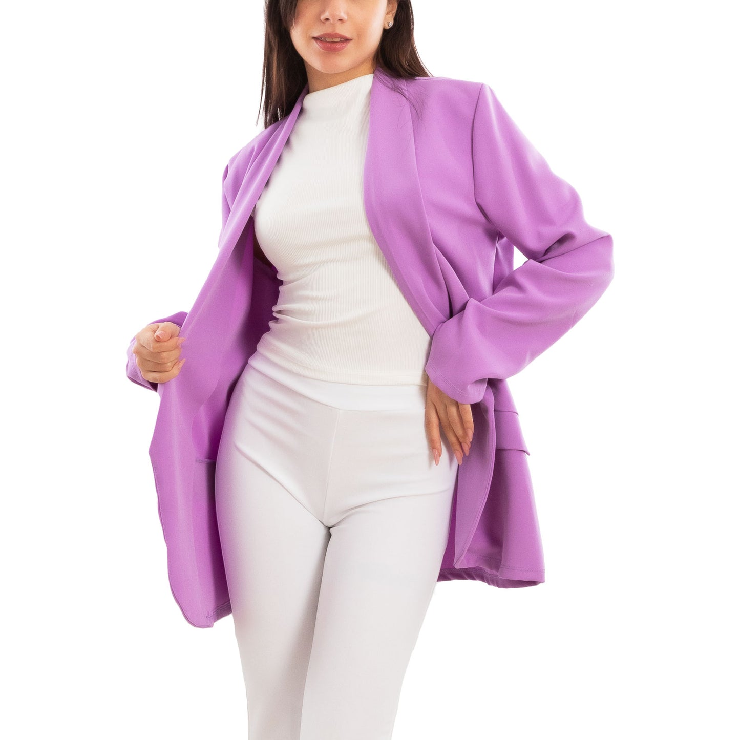 toocool blazer donna elegante sfoderato oversize giacca leggera aperta casual manica lunga toocool vi 7415 nero sl