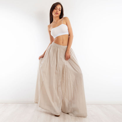 toocool pantaloni leggeri donna estivi cotone larghi ampi ms 95188