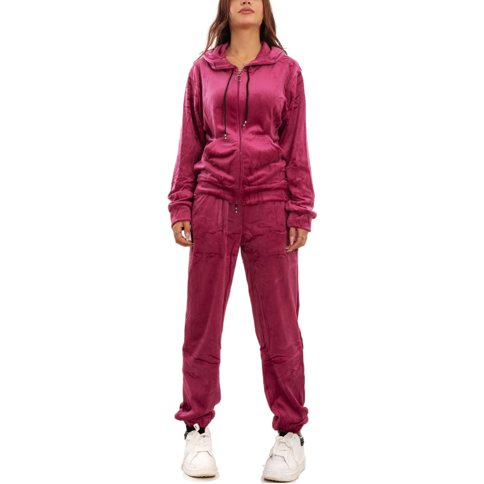 immagine-37-toocool-tuta-sportiva-donna-velour-velluto-ciniglia-cappuccio-be-8502