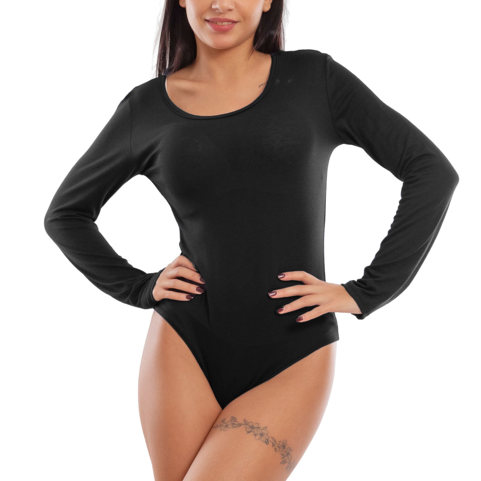toocool body donna intimo manica lunga elasticizzato sottogiacca basic elegante vb 0733