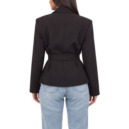 toocool giacca donna sfoderata elegante cintura coprispalle toocool vi 56210 nero taglia unica