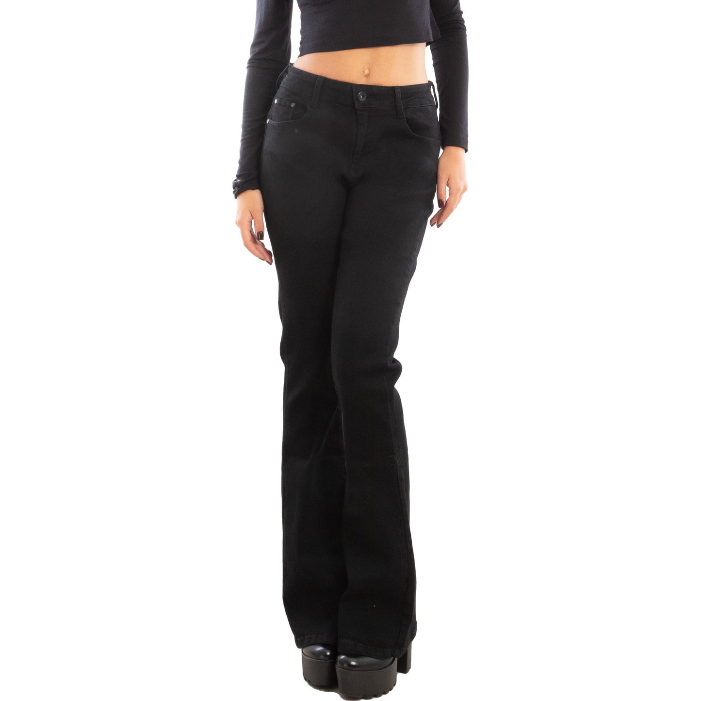 toocool jeans donna pantaloni curvy zampa elefante campana flare push up elasticizzati toocool a9966