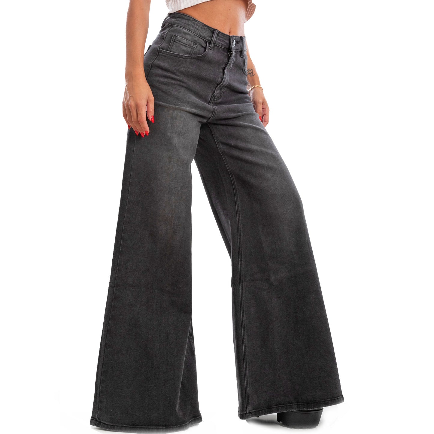 immagine-4-toocool-jeans-flare-pantaloni-denim-zampa-rm2301b