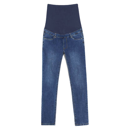 toocool jeans premaman skinny fascia elastica sopra il pancione denim elasticizzato comfort fit pantaloni gravidanza toocool k6720 blu 42